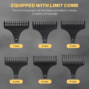 Máquina Cortadora de Pelo Profesional Inalámbrica Recargable por USB, Cortadora de Pelo de Bajo Ruido y Alta Potencia - Product Image 5