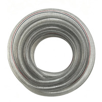 Tuyau flexible antistatique en PVC renforcé de fil d'acier spiralé transparent pour pompe à eau