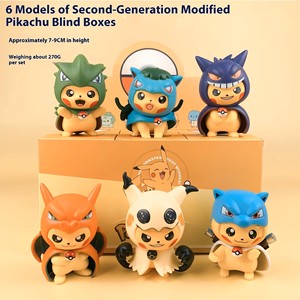 Q-Version Animal estatuilla caja ciega conjunto nueva condición <span class=keywords><strong>Kirby</strong></span> juguetes regalo con Pika tortuga Rana para coleccionar Decoración - Product Image 6