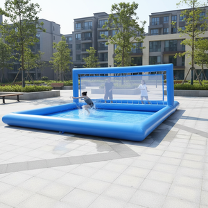 Terrain de volley-ball gonflable géant commercial QIQU 0,9 mm en PVC pour sports aquatiques humides et secs - Product Image 1