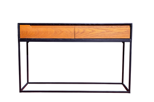 Mesa de consola de diseño moderno, madera de roble blanco, patas de Metal, entrada, apartamento, sala de estar, Hotel, dormitorio, almacenamiento, estable duradero - Product Image 4