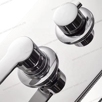 Robinets thermostatiques haute pression salle de bain panneau mural tour de douche massage et jet motif de pulvérisation pour hôtels