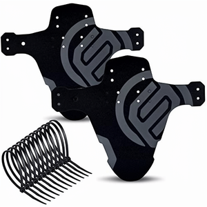 2 Paket <span class=keywords><strong>Fender</strong></span> Sepeda Gunung Ringan Depan/Belakang Kompatibel dengan Ukuran Roda Sepeda 26 inci - Product Image 1