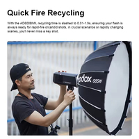 Flash Profesional Godox Ad600bm II de 600 Vatios con Batería de Litio Incluida, Nuevo Producto para Uso en Exteriores con Cámaras