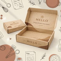 Boîte d'expédition pliable en carton kraft imprimé sur mesure, écologique, pour cadeaux, abonnements et vente au détail