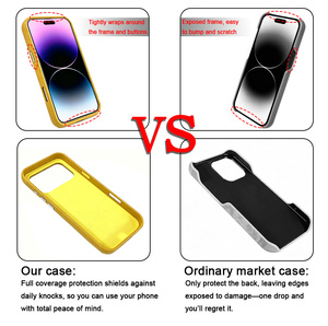 Carcasa de PU Monocromática en Morado Oscuro Sólido para iPhone 15, Textura Natural en Relieve, Estampado en Caliente, Antiarañazos, Protección de 360° - Product Image 4