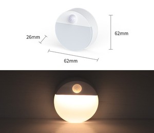 Phong cách Châu Âu thông minh LED cảm ứng ánh sáng ban đêm cảm biến ánh sáng cho nhà bếp cạnh giường ngủ phòng tắm hành lang bước ABS Chất liệu AAA pin - Product Image 4
