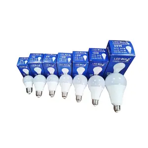 Bóng Đèn LED E27 B22 Lắp Ráp Nguyên Liệu Nhôm Tiết Kiệm Năng Lượng Bóng Đèn 3W 5W 7W 9W 12W 15W 18W 25W