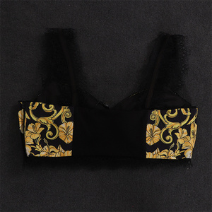 A5107 di Prezzi di Fabbrica Della Cinghia Del Merletto Del Modello di Stampa di Sport Reggiseno Pieghettato del Pannello Esterno Lungo di Modo A Due Pezzi Delle Donne del Vestito di <span class=keywords><strong>Abbigliamento</strong></span> - Product Image 6