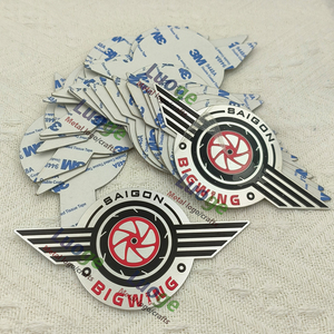 Tùy Chỉnh Tự Dính Nhôm Xe Máy Logo Sticker In Dập Nổi Nhãn Kim Loại Thủ Công Mỹ Nghệ Cho Xe Trang Trí - Product Image 6