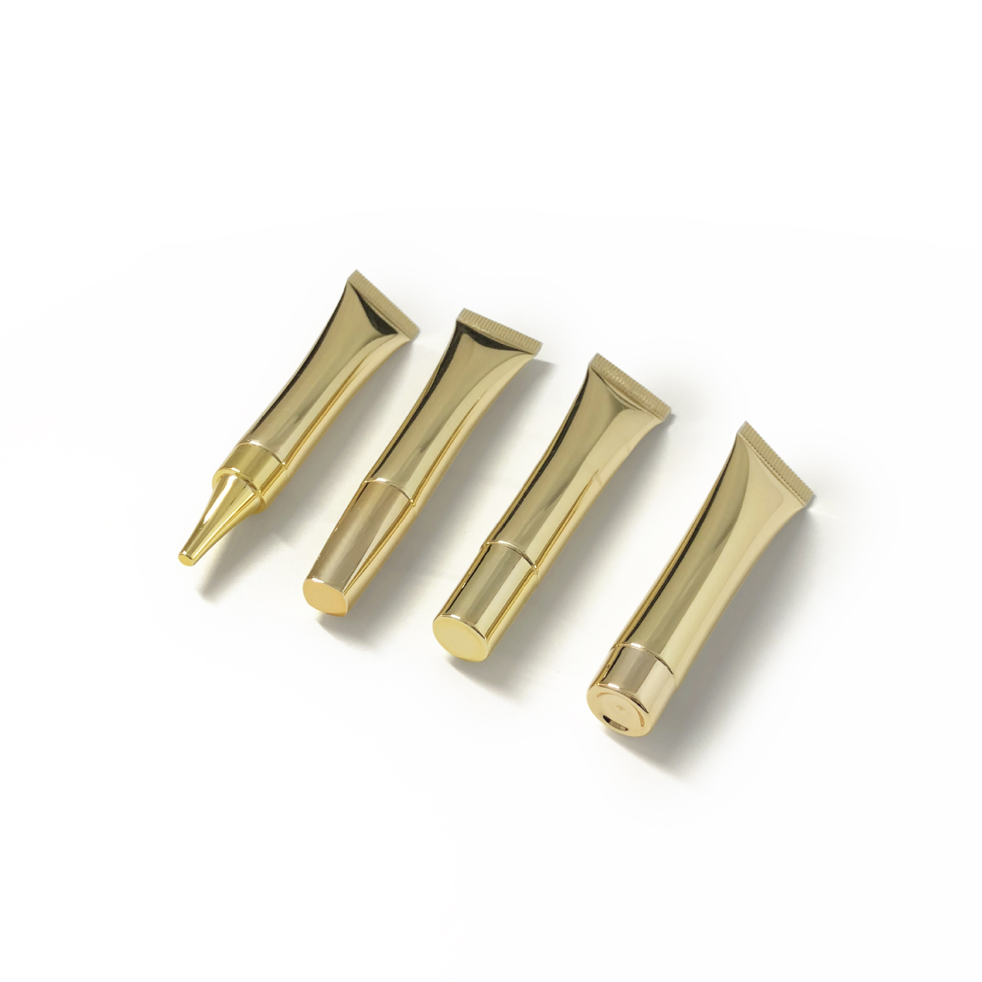 10ml 20ml Bright Gold Full Bro<i></i>nzing Cosmetic Tubes Packing Aluminum Plastic Material Tube Packaging