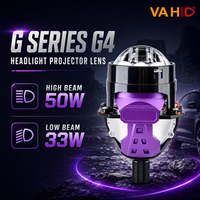 VAHID Lentille de projecteur Bi-LED 2,5 pouces 50W 9000LM 6000K Universel Triple Projection Directe Phare LED à Faisceau Haut/Bas Kit de Rénovation