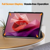 Casing Tablet kulit PU penyangga Folio lipat tiga dudukan ramping Magnet PENUTUP UNTUK Lenovo Tab P12 TB371FC/Xiaoxin Pad Pro 12.7 2023