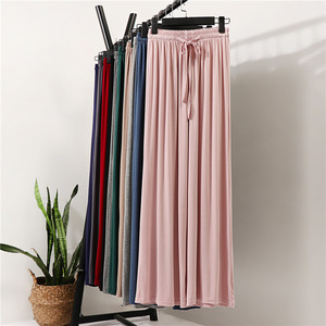 All'ingrosso primavera ed estate pantaloni larghi a vita alta lunghi ghiaccio seta Streetwear all'aperto pantaloni da Jogging per le donne - Product Image 1