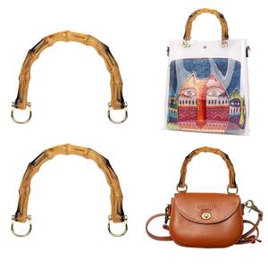 Poignée Classique en Bambou pour Sac à Main, Cabas, Sac en Jute – Anses en Bambou pour Sacs - Product Image 2