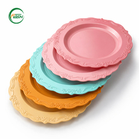 Assiettes en plastique PP résistantes aux chocs 5/6/7/8/9/10 pouces – Vaisselle robuste pour traiteurs, buffets et réceptions de mariage