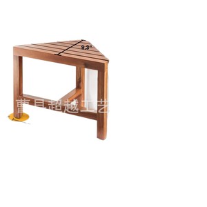 Wooden Bathroom Stool Simple <b>Storage</b> Rack Shoe Changing <b>Seat</b> Shower <b>Bench</b> Flower Stand - Product Image 4