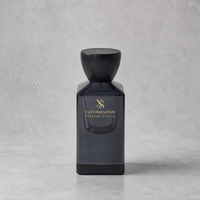 Flacon de parfum en verre givré écologique avec bouchon en bois naturel, flacons de parfum vides de luxe avec pompe pulvérisatrice en verre, personnalisation OEM ODM