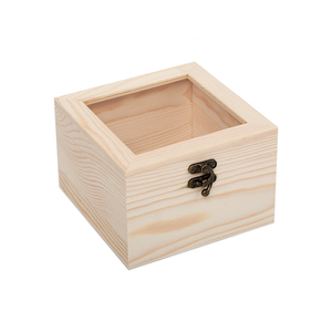Gift packaging wooden box pine wooden small packaging box with factory price