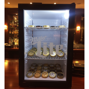 -2~-4 ℃   Mini-congélateur 70L, réfrigérateur de comptoir avec porte vitrée pour la présentation du <span class=keywords><strong>caviar</strong></span>, fabriqué en usine - Product Image 1