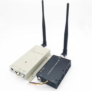 4CH 1.2g 5W 1.2GHz 5000mw không dây AV video âm thanh máy phát/Máy thu ăng-ten tăng cao tầm xa máy phát - Product Image 1