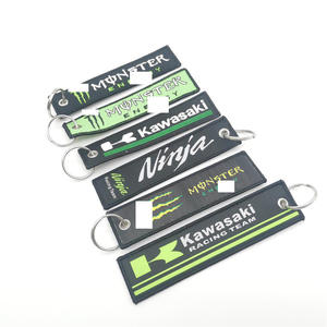 BSBH刺绣定制双面织物飞行钥匙链飞行员钥匙圈钥匙扣 - Product Image 3