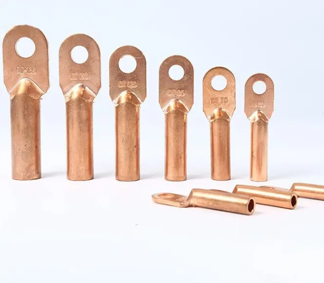 Single Hole Electric Wire Insulated Connector Copper Tinned Cable Terminal Lug Busbar Connector