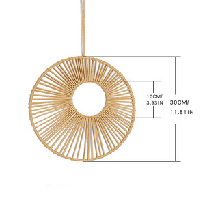 Tapisserie faite à la main Boho Home Decor Items Art Circle Macrame Wall Hanging Dream Catcher Outdoor Decoration - Product Image 5