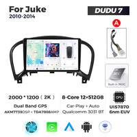 MEKEDE DUDU7 Car-play Navegación GPS 2K Pantalla Reproductor multimedia Android Car Audio Radio Auto para Nissan Juke 2010-2014