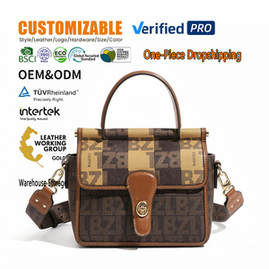 Sac carré simple avec fermeture éclair et bouton, intérieur en polyester durable, usage quotidien décontracté pour filles, adolescentes, école, transport quotidien - Product Image 1