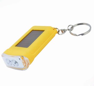 Porte-clés publicitaire fantaisie à énergie solaire avec 2 LED et fonction lampe torche - Product Image 3