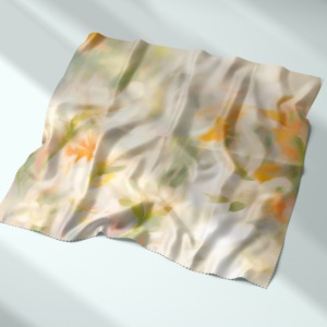 Wf Tùy Chỉnh Hoa In Đa-Màu Sắc Lụa Satin Vải Thoải Mái Polyester Spandex Mặc Cho Cô Gái Khăn Ăn Mặc Đồ Ngủ - Product Image 3