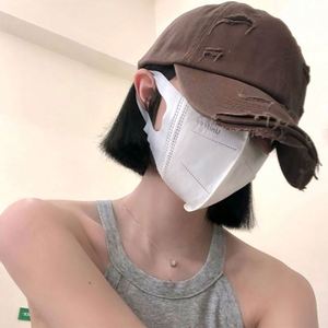 Womens Distressed Vintage Unconstructed Embroidered Patch Hat Baseball Cotton Low Profile Adjustable <b>Plain</b> <b>Cap</b> - Product Image 2