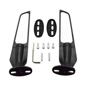 Espejo retrovisor con alerón para motocicleta de 600cc 250cc GSX250 Kawasaki, pieza de mejora para motocicleta de calle, lente de plástico y vidrio - Product Image 5