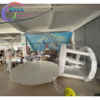 Ballons de fête pour enfants Maison amusante Igloo géant en cristal gonflable transparent Tente à bulles Maison de ballons gonflables transparents