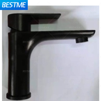 Robinet mélangeur de lavabo de salle de bain moderne de luxe avec long bec, à poser sur comptoir, en acier inoxydable 304, diverses couleurs, avec cartouche en céramique