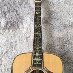 Wholesale/Custom D50 Spruce <b>Top</b> Acoustic Guitar Fretboard Mahogany Neck 22 Frets Real Flower Inlay Travel-Friendly F/S - Product Image 3