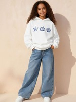 Sweat-shirt à capuche graphique côtière pour femmes grandes tailles, à manches longues, coupe ample, décontracté, surdimensionné, vente en gros, personnalisable