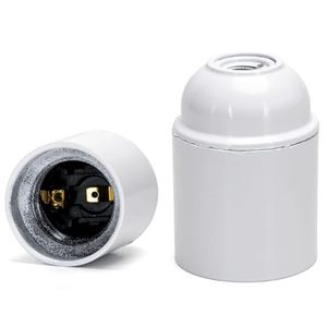 หลอดไฟ E27 แบบเกลียวในตัว สีขาว ทำจากเบกาไลต์ เหมาะสำหรับการใช้งานภายในและภายนอกอาคาร - Product Image 1