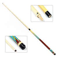 Queue de billard économique en bois d'érable, 1/2 pièce, pointe de 11,5 mm, jointée par vis en bois, pour billard américain et carom, à vendre