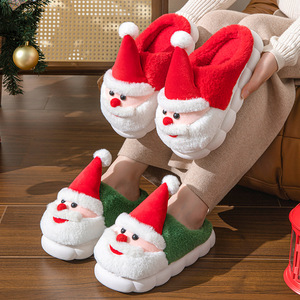 Pantoufles <span class=keywords><strong>de</strong></span> Noël à Semelle Épaisse Antidérapantes, Pantoufles d'Hiver pour <span class=keywords><strong>Homme</strong></span> et Femme, Nouveauté en Stock - Product Image 2
