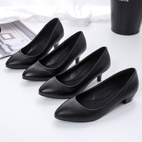 Nouvelles Chaussures Habillées Noires en Cuir à Talons Aiguilles Pointues pour Femmes, Idéales pour le Travail et Toutes Occasions