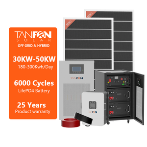 ชุดโซลาร์เซลล์สำหรับใช้ในบ้าน ครบชุด 30000w 40000w 50000w ระบบโซลาร์เซลล์ไฮบริด 5kva ระบบพลังงานแสงอาทิตย์ SP50kw-100kw Solar K - Product Image 3