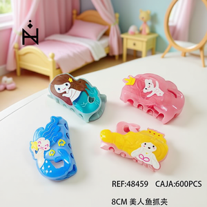 Fermaglio per capelli a forma di artiglio di sirena da 8 cm per bambine con design a cartoni animati - Product Image 3