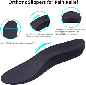 Comoda casa ortopedica chiusa per pantofole antiscivolo in gomma Sole la fascite <span class=keywords><strong>plantare</strong></span> invernale scarpe ortotiche per alleviare il dolore - Product Image 3