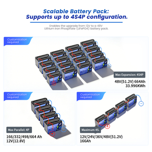 Batterie LiFePO4 166AH 12V à semi-conducteurs, 6000 cycles, remplacement pour batteries au plomb-acide - Product Image 3