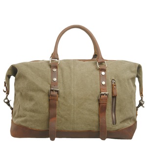 Customized High Quality Vintage Canvas Durable Large Capacity Travel Canvas Tote <strong>Bag</strong> Canvas <strong>Duffle</strong> <strong>Bags</strong> for Men - Product Image 6