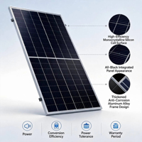 Module solaire bifacial double vitrage de type N DHM66D50-TP 710W, 210 mm, 132 cellules, panneau PV transparent pour système d'énergie solaire