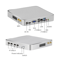 Openciaw Ai PC Core I5 4460T/6400T/i7 4600M Mini Pcs 8*USB 4/8GB RAM 128/256GB SSD HD and VGA Dual Display X86 Desktop Computer