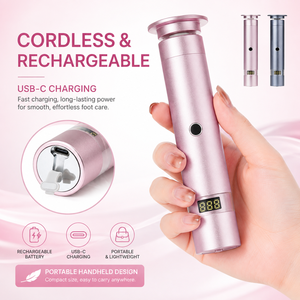 <span class=keywords><strong>Ponceuse</strong></span> électrique sans fil <span class=keywords><strong>professionnelle</strong></span> <span class=keywords><strong>pour</strong></span> pédicure, machine à polir les pieds, éliminateur de callosités et peaux mortes, polisseuse <span class=keywords><strong>pour</strong></span> pieds - Product Image 5